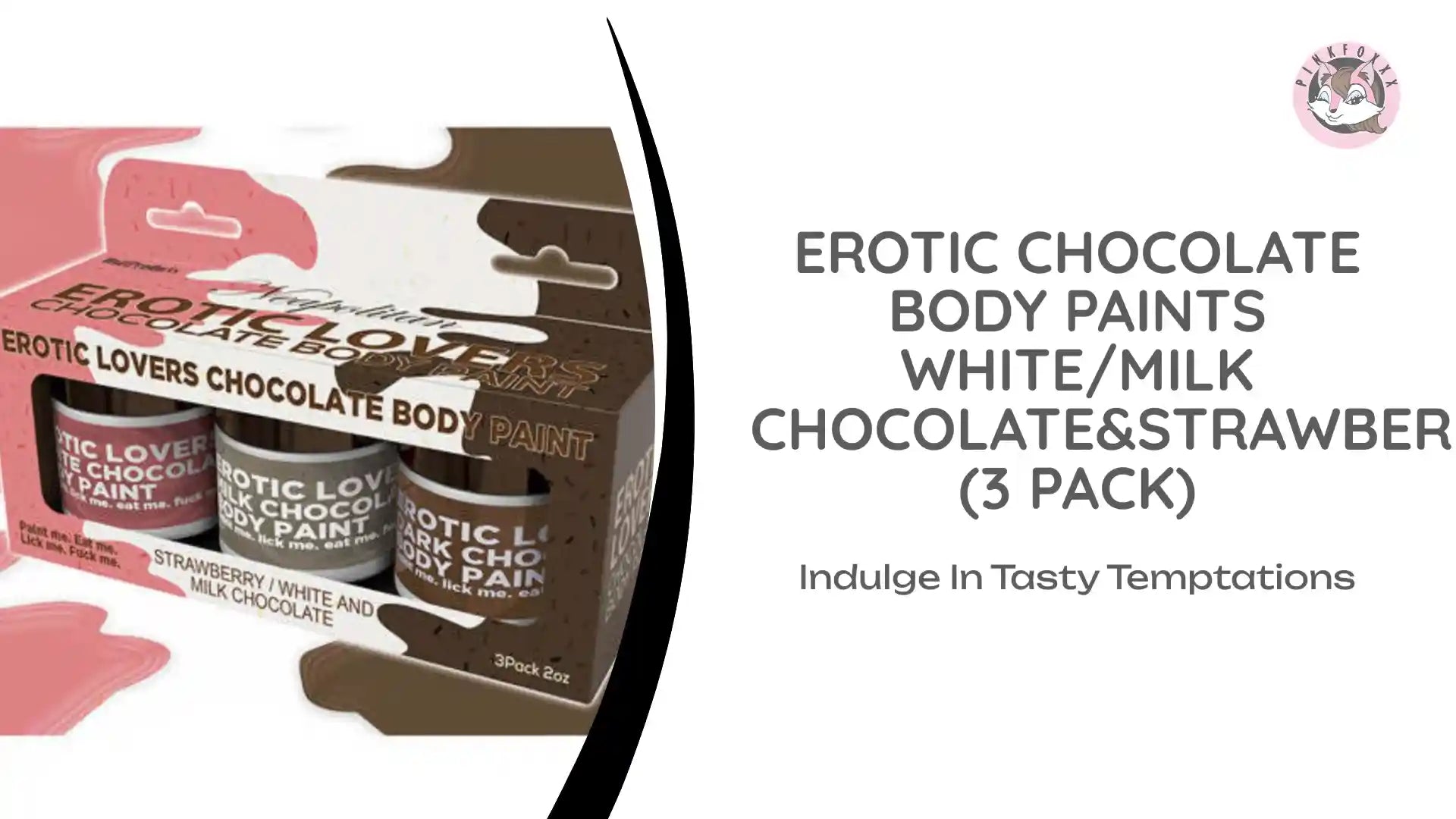 Erotic Chocolate Body Paints White/Milk Chocolate&amp;Strawberry (3 Pack) by@Outfy
