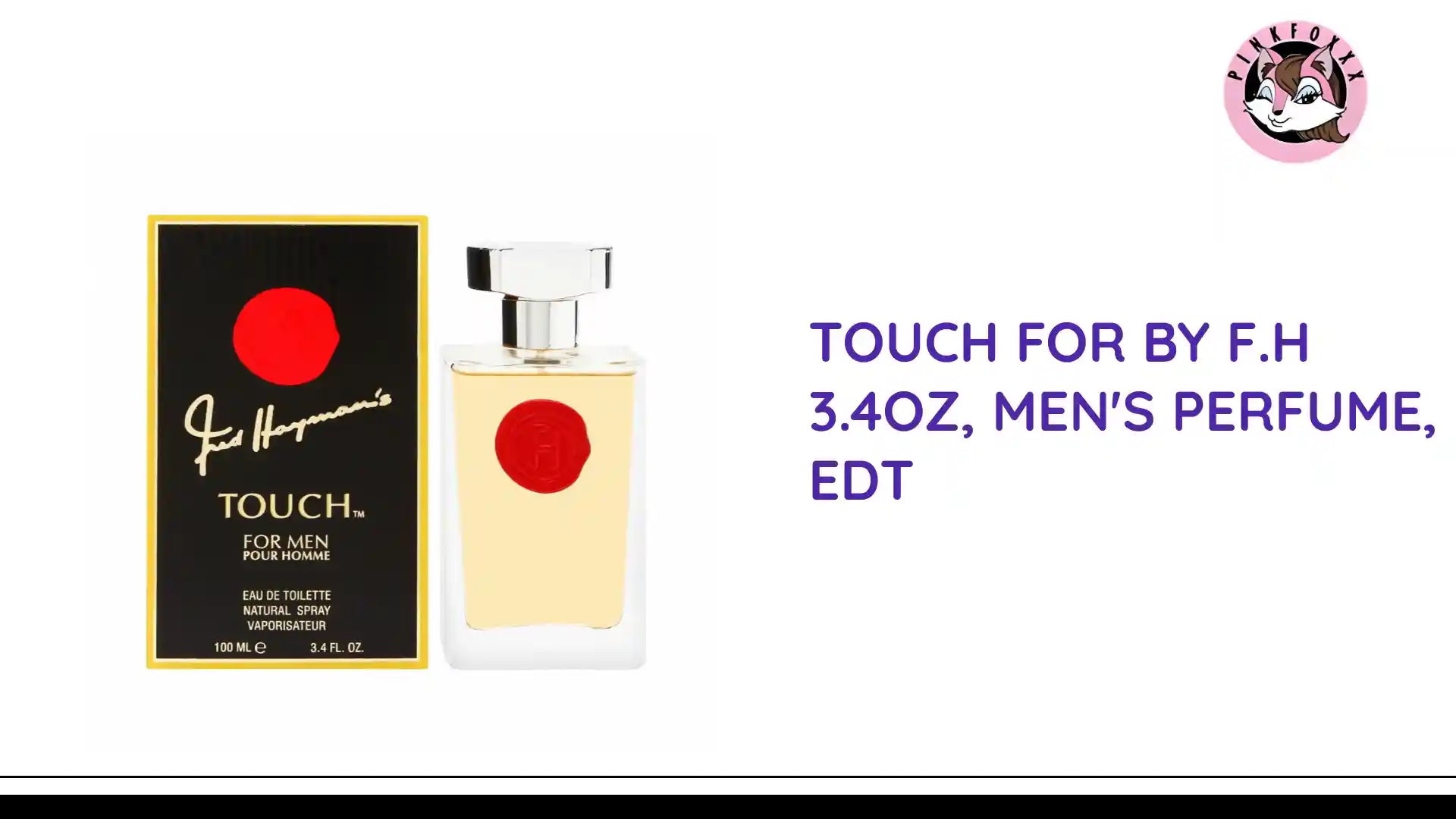 TOUCH FOR BY F.H 3.4OZ, MEN&#039;S PERFUME, EDT by@Outfy