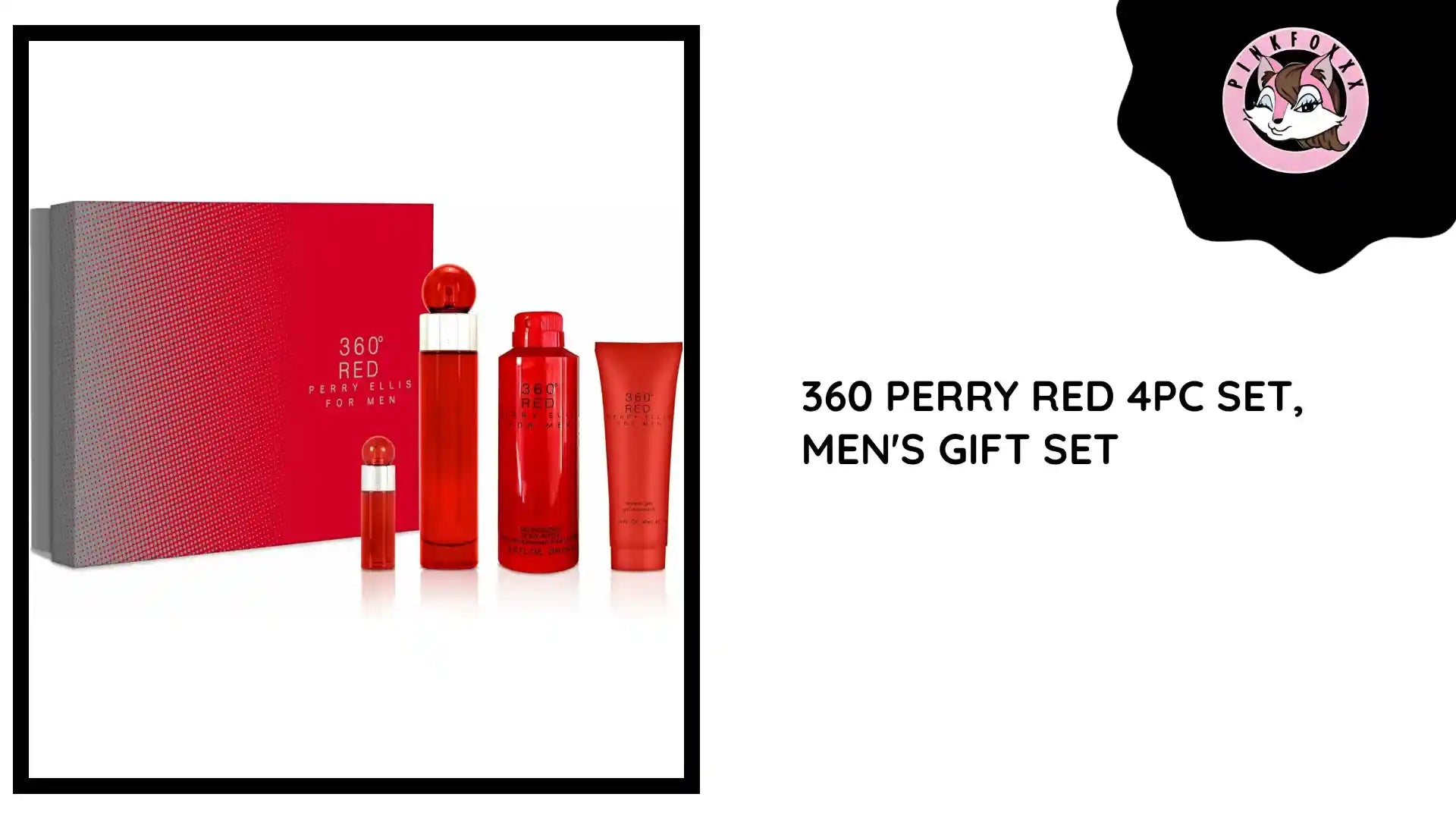 360 PERRY RED 4PC SET, MEN&#039;S GIFT SET by@Outfy