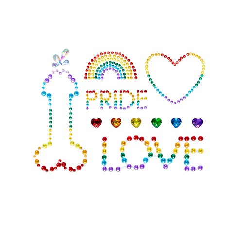 Pride Stick-On Body Jewels - BODY018   10122