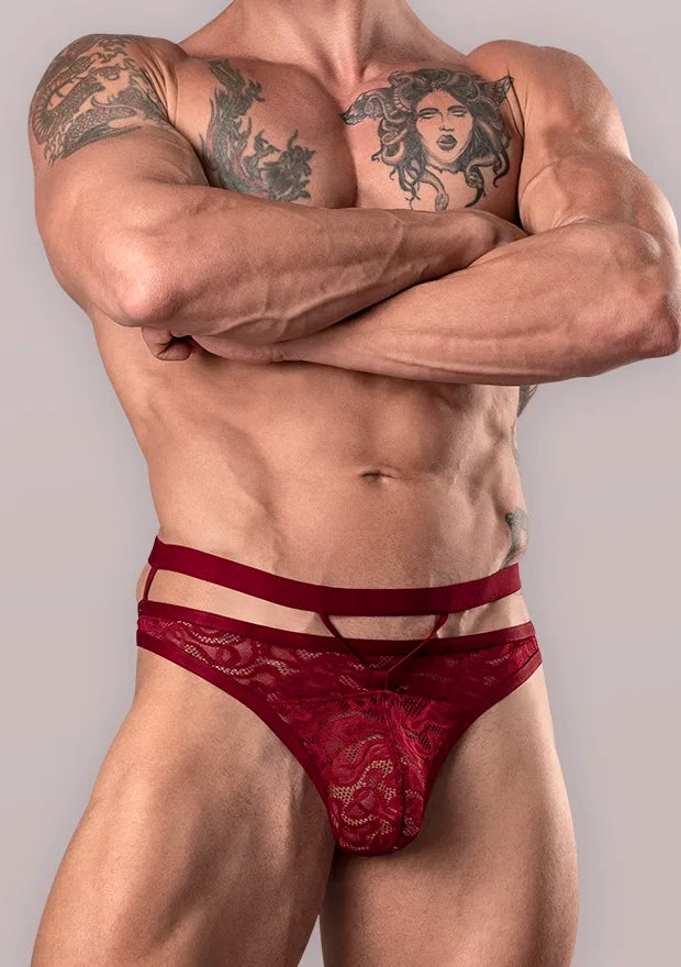 Lucifer Cut Out Strappy Thong