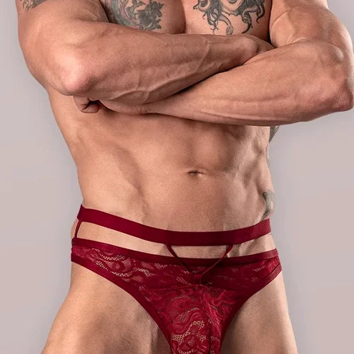 Lucifer Cut Out Strappy Thong