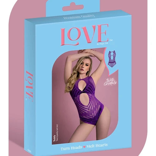 Love Rhinestone Crystal Seamless Teddy