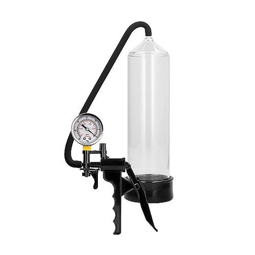 PUMPED ELITE BEGINNER PUMP W/ PSI GAUGE TRANSPARENT - SHTPMP045TRA
