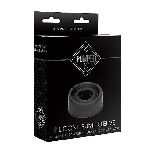 PUMPED SILICONE PUMP SLEEVE MEDIUM BLACK - SHTPMP027BLK