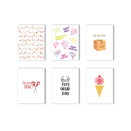 Pussy Power Naughty Greeting Card - Var