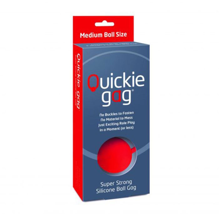 Quickie Gag Medium Ball - Red - USQGBALMR