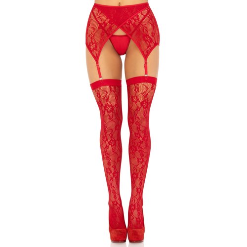 Rachel Lace Thigh Highs and Garter Belt - 1608      00122