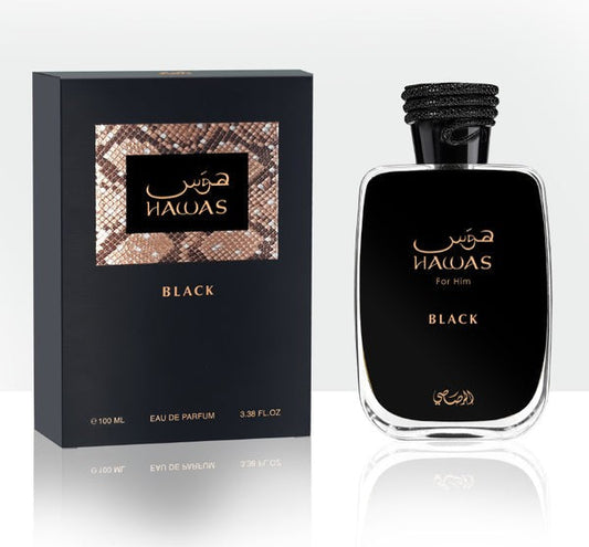 RASASI HAWAS BLACK MEN 3.38OZ, MEN'S PERFUME, EDP-Pinkfoxxx