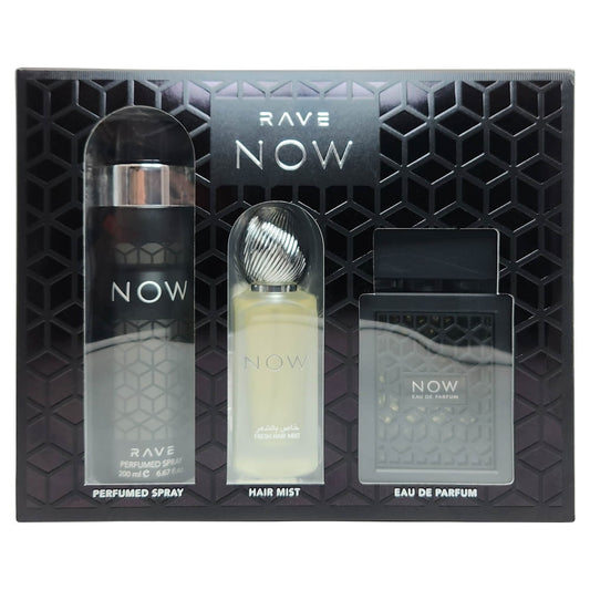RAVE NOW WOMEN 3PC SET, WOMEN'S GIFT SET, EDP-Pinkfoxxx