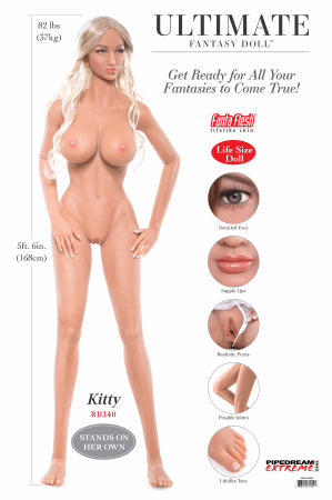 PDX ULTIMATE FANTASY KITTY DOLL (W/O RETAIL BOX) - PDRD340