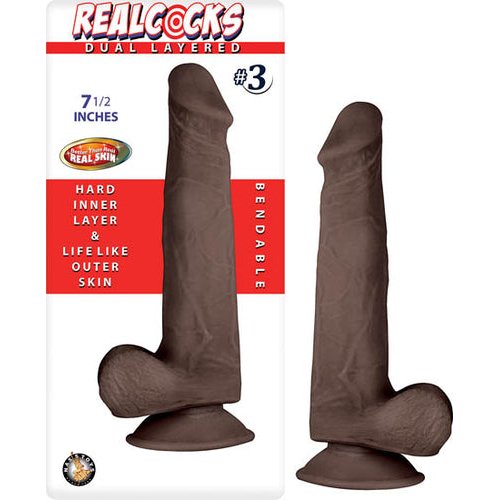 REAL COCKS DUAL LAYERED #3 DAR