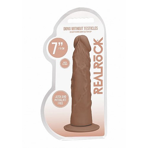 REALROCK 7IN DONG TAN W/O TESTICLES - SHTREA098TAN