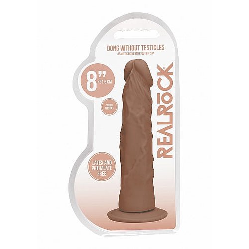 REALROCK 8IN DONG TAN W/O TESTICLES - SHTREA099TAN