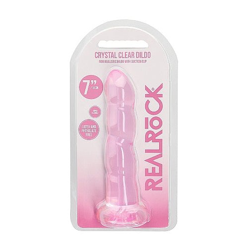 REALROCK NON-REALISTIC 7IN DILDO PINK - SHTREA110PNK