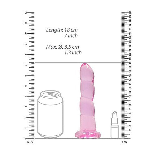 REALROCK NON-REALISTIC 7IN DILDO PINK - SHTREA110PNK