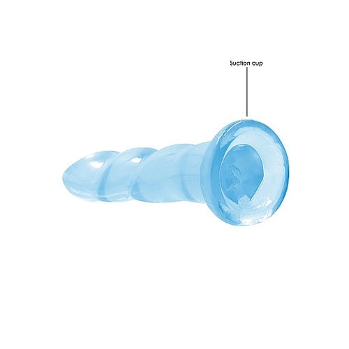 REALROCK NON REALISTIC DILDO W SUCTION CUP 7IN BLUE - SHTREA110BLU