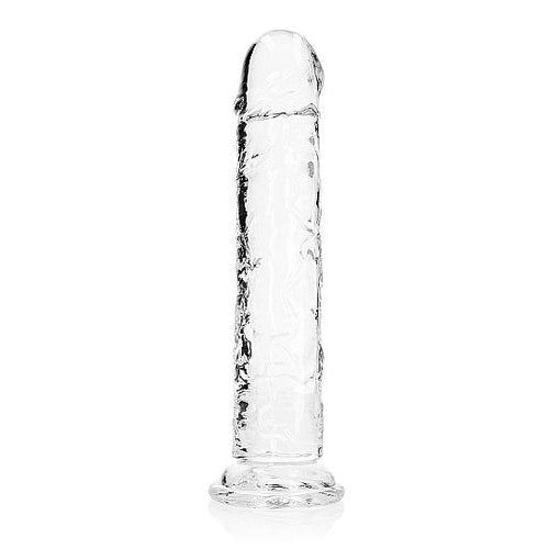 REALROCK REALISTIC STRAIGHT DILDO 11IN TRANSPARENT - SHTREA156TRA