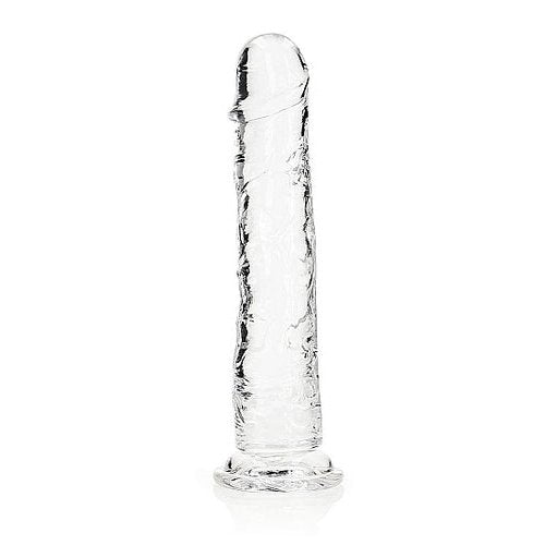 REALROCK REALISTIC STRAIGHT DILDO 11IN TRANSPARENT - SHTREA156TRA
