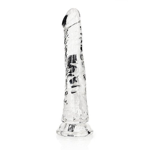 REALROCK SLIM DILDO 6IN TRANSPARENT - SHTREA141TRA