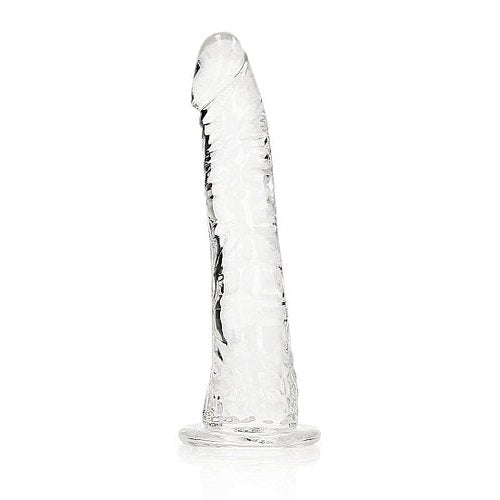 REALROCK SLIM DILDO 6IN TRANSPARENT - SHTREA141TRA