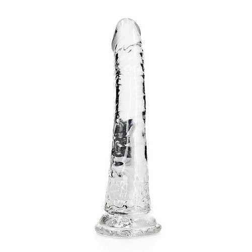 REALROCK SLIM DILDO 7IN TRANSPARENT - SHTREA142TRA
