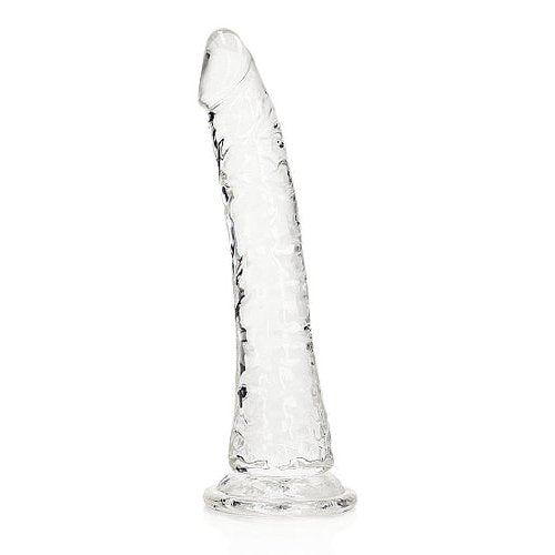 REALROCK SLIM DILDO 7IN TRANSPARENT - SHTREA142TRA