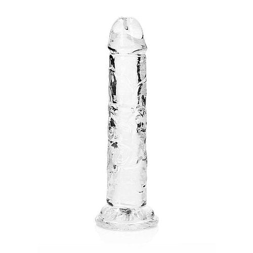 REALROCK STRAIGHT REALISTIC 7 IN DILDO TRANSPARENT - SHTREA152TRA