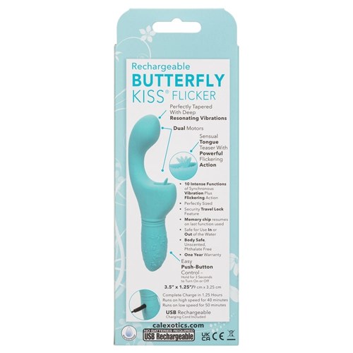 Rechargeable Butterfly Kiss Flicker-Blue