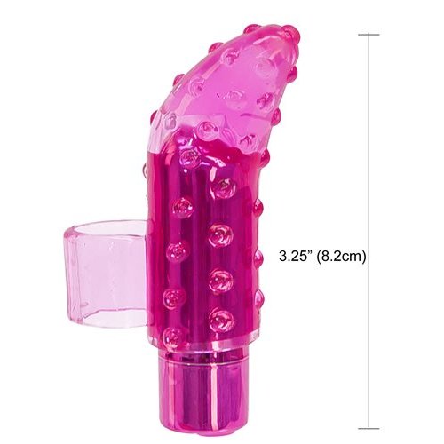 RECHARGEABLE FRISKY FINGER MASSAGER PINK - BMS99116