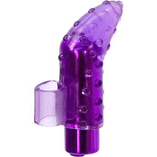 RECHARGEABLE FRISKY FINGER MASSAGER PURPLE - BMS99115