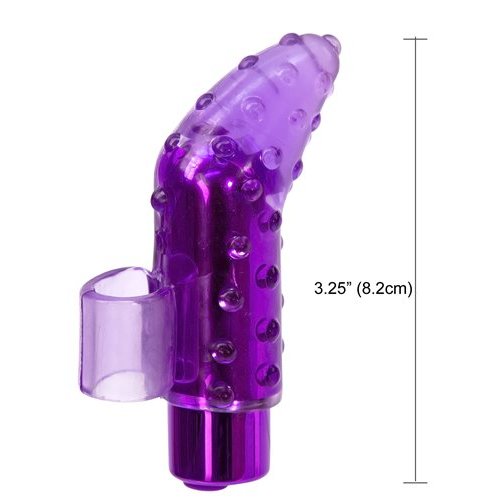 RECHARGEABLE FRISKY FINGER MASSAGER PURPLE - BMS99115