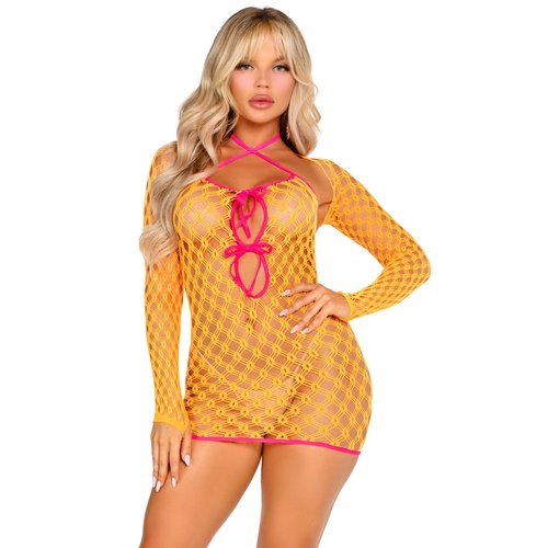 Reckless Romance Net Dress Set - 87254     03022