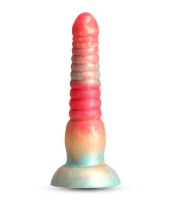 COLOURS STACKED 6IN DILDO RED/GOLD - NSN041201