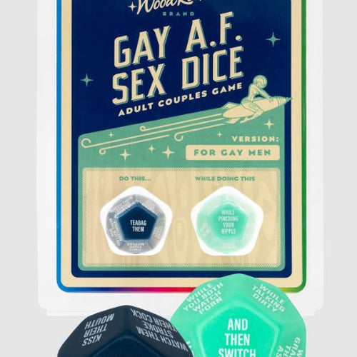 GAY AF GAY MEN SEX DICE (NET) - WRDGM001