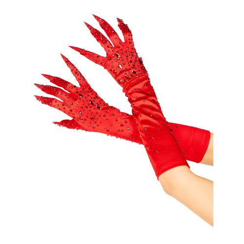 Rhinestone Claw Gloves - A2918     00122