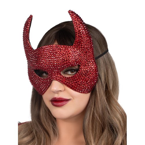 Rhinestone Devil Mask - A2893     00322