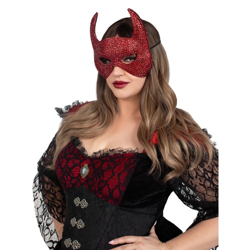 Rhinestone Devil Mask - A2893     00322