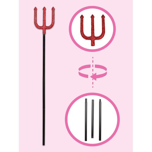 Rhinestone Devil Pitch Fork - A2895     00322
