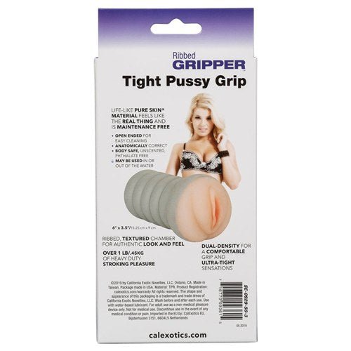 Ribbed Gripper Tight Pussy-Ivory