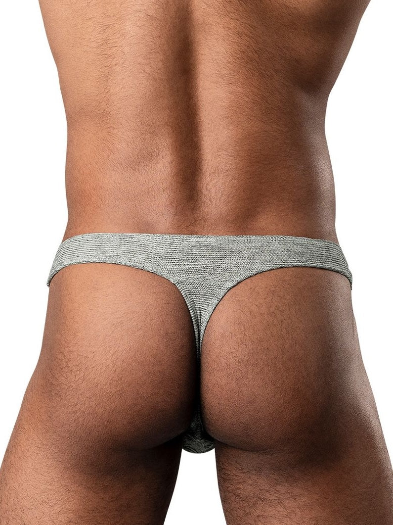 RIBBED & READY THONG GREY L/XL - MP442915GYLX