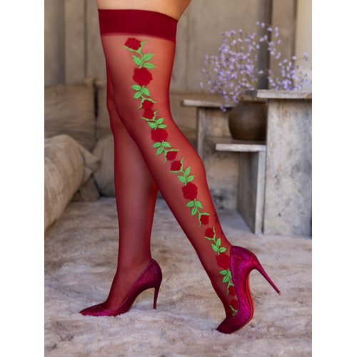 Roselle Floral Side Thigh Highs - 1957      03622