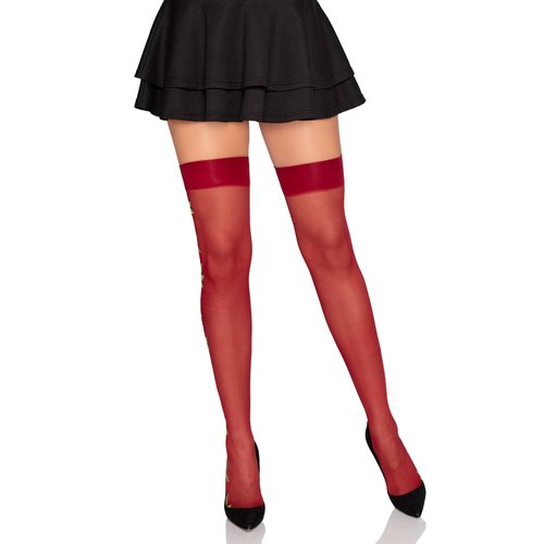 Roselle Floral Side Thigh Highs - 1957      03622
