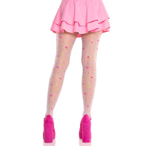 Rosette Sheer Tights - 9242      10122
