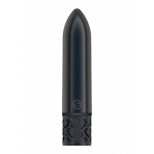 ROYAL GEMS GLAMOR POWERFUL BULLET RECHARGEABLE GUNMETAL - SHTROY005GUN