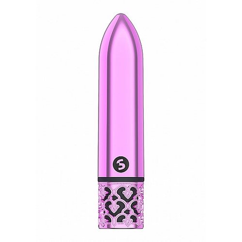 ROYAL GEMS GLAMOUR PINK ABS BULLET RECHARGEABLE - SHTROY005PNK