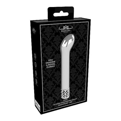 ROYAL GEMS JEWEL G-SPOT VIBE SILVER - SHTROY001SIL