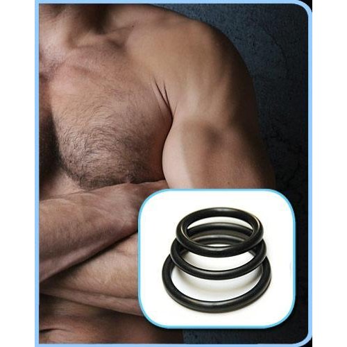 RUBBER COCK RINGS 3 PACK - KL673