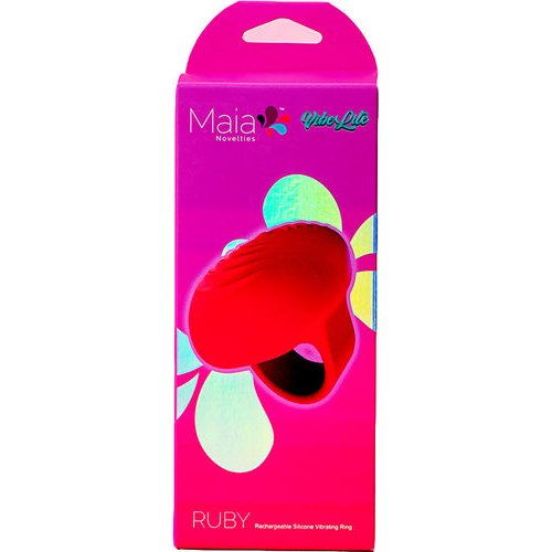 RUBY RECHARGEABLE VIBRATING RING - MTAF011