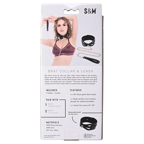 S&M Brat Collar & Leash